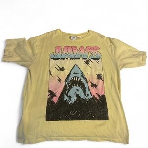 Zara Kids Shark Attack Tee - Yellow and Pink